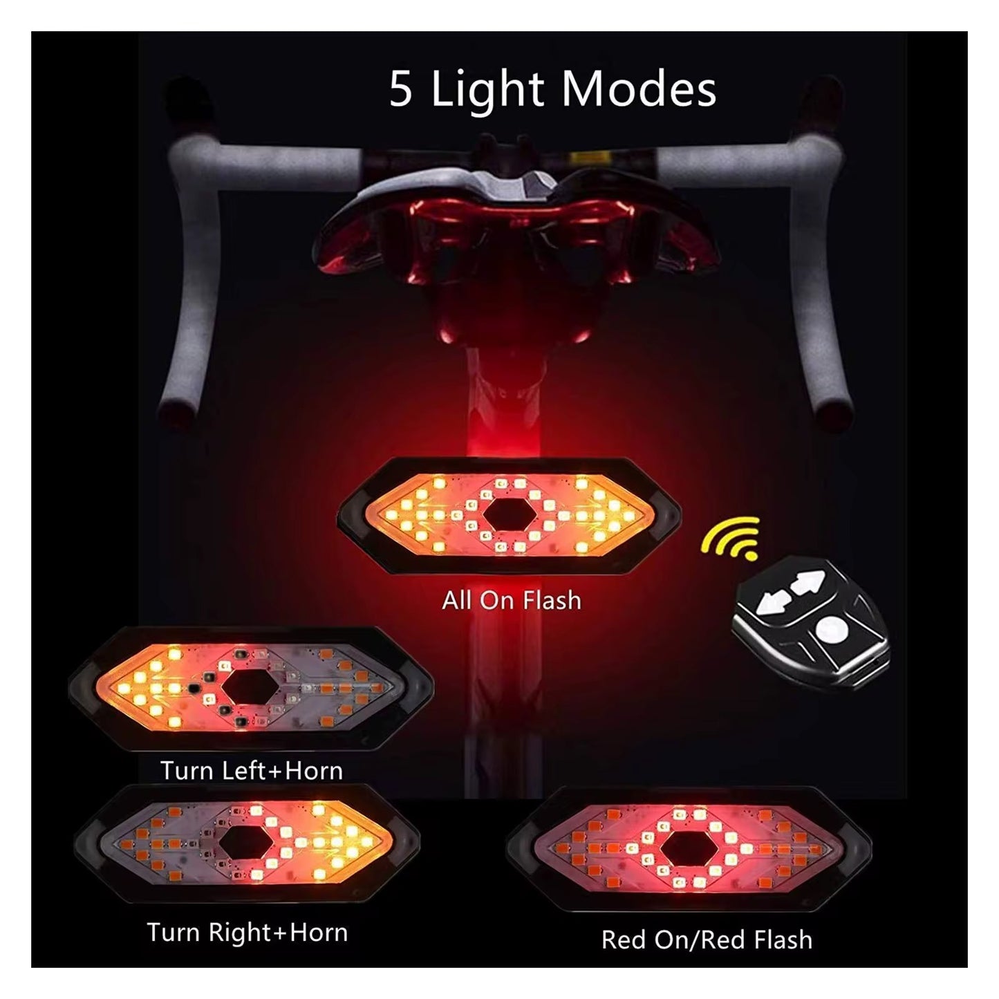 Flashing cycle light