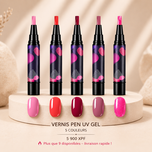 VERNIS PEN UV GEL (5 COULEURS)